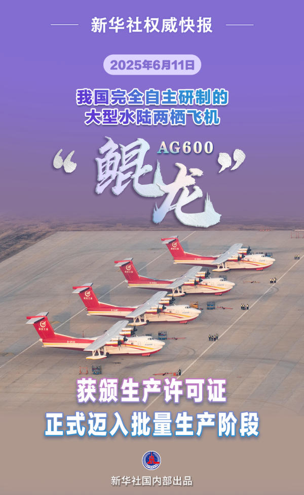 配资网站炒股 迈入批量生产！AG600“鲲龙”获颁生产许可证